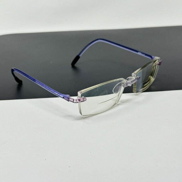 Eyephorics Eyeglasses  Purple Swiss Rimless Frame Only  Read - Picture 1 of 13